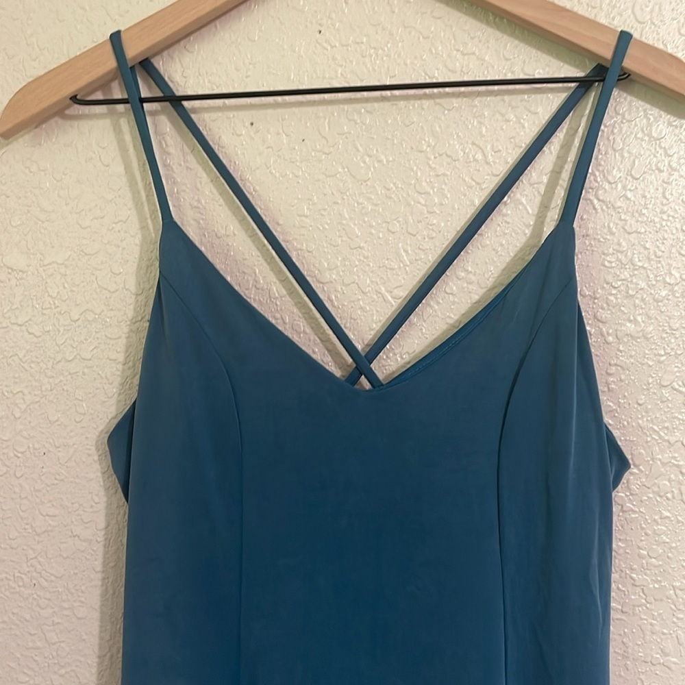 Alyo Teal Strappy Dress - Picture 3 of 8